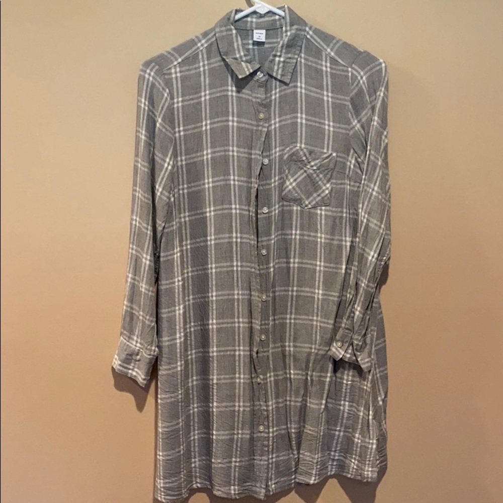 Long Sleeve Button Up Dress